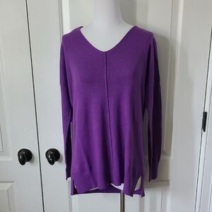 NWOT Zenana Crew Neck Purple Sweater